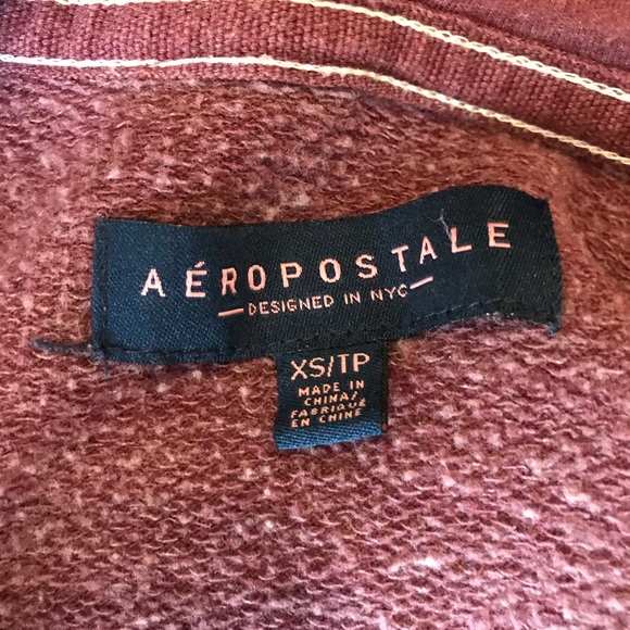 AEROPOSTALE maroon zip up jacket - Picture 7 of 8